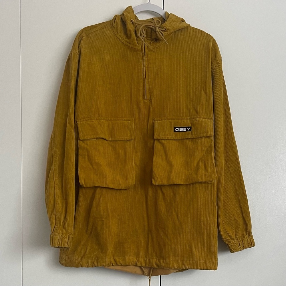 OBEY Shiner Anorak Men's Mustard Jacket - Picture 4 of 11